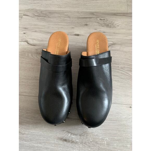 Andre Assoue Leather Clog Mules Size 10 - Picture 2 of 5